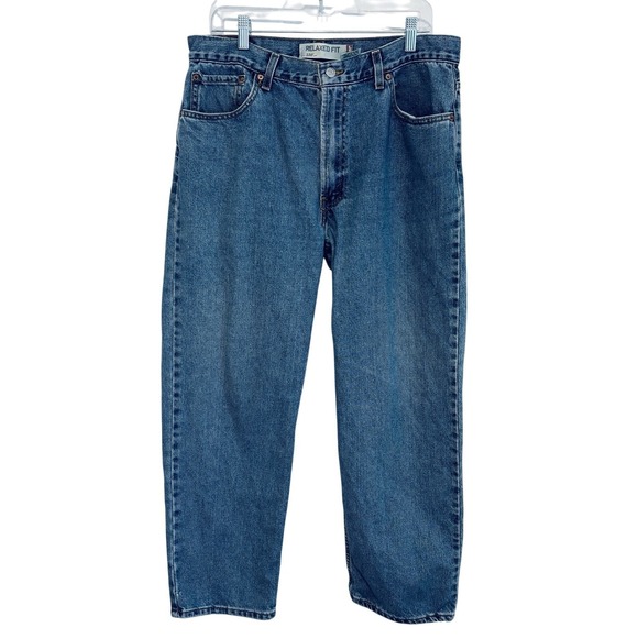 Levi's 550 Baggy Relaxed Fit Blue‎ Jeans Men's 36 Tapered Leg - Picture 1 of 9